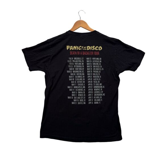 Panic! At The Disco Death Of A Bachelor Tour Music T-Shirt Men's Double Black L - Picture 2 of 3
